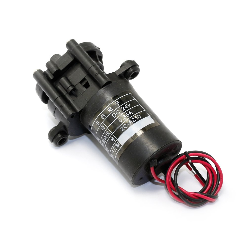 24V Mini Plastic Gear Pump Self-Sucking Water Pump (0-100 degrees